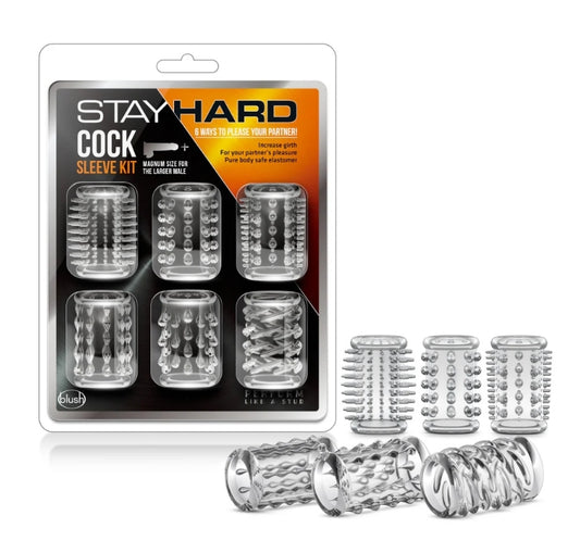 Blush - Stay Hard - Cock Sleeve Kit - Clear