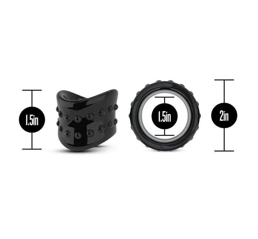 Blush - Stay Hard - Beef Ball Stretcher X Long- 1.5" Diameter- Black