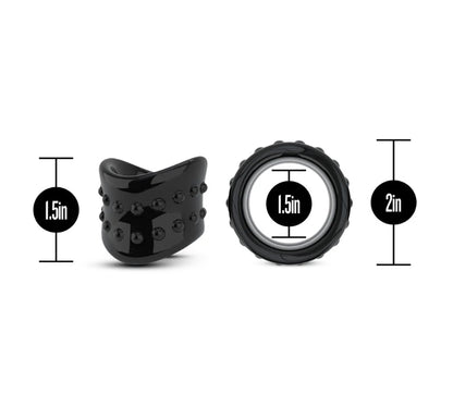 Blush - Stay Hard - Beef Ball Stretcher X Long- 1.5" Diameter- Black