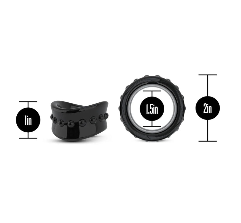 Blush - Stay Hard - Beef Ball Stretcher - 1.5 Inch Diameter - Black