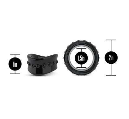 Blush - Stay Hard - Beef Ball Stretcher - 1.5 Inch Diameter - Black