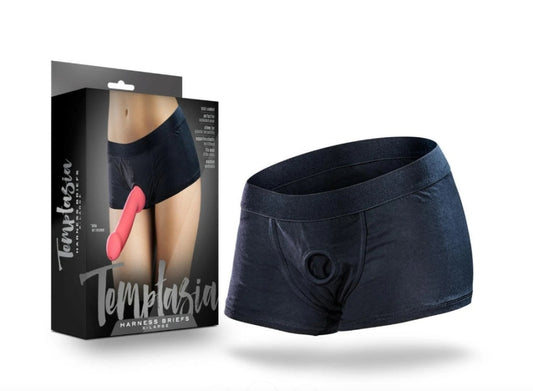 Temptasia - Harness Briefs - X-Large - Black