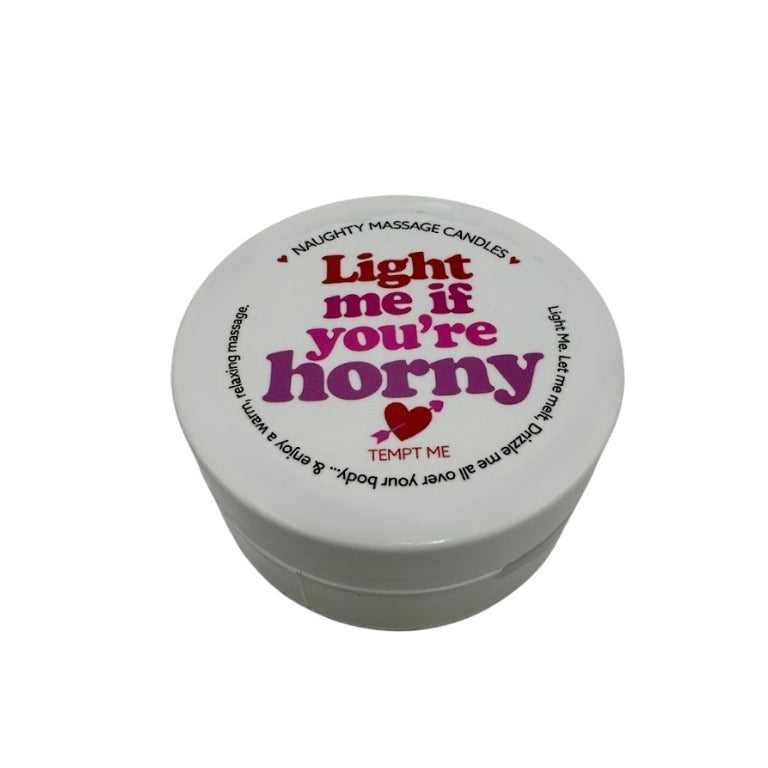 Kama - Valentine's Mini Massage Candle "Light Me If You're Horny"