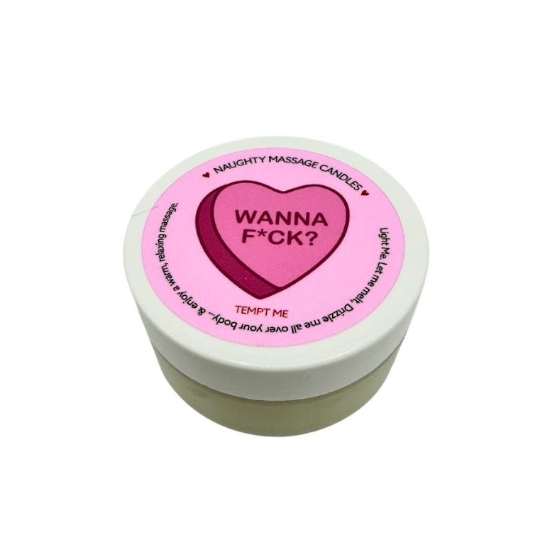 Kama - Valentine's Mini Massage Candle "Wanna F*ck"