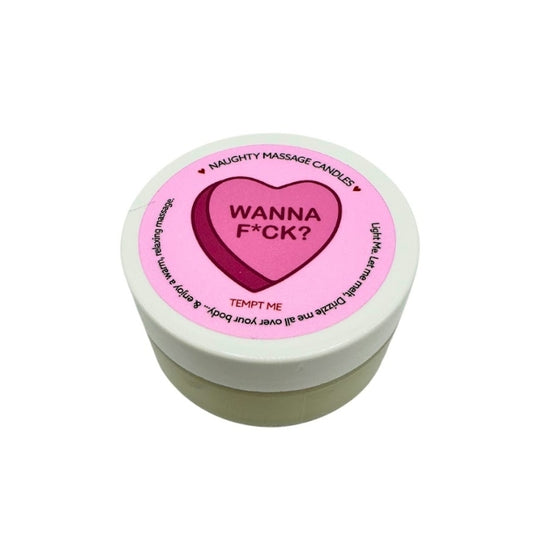 Kama - Valentine's Mini Massage Candle "Wanna F*ck"