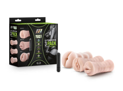 Blush - M for Men- 3-Pac Self-Lubricating Vibrating Stroker Sleeve Kit