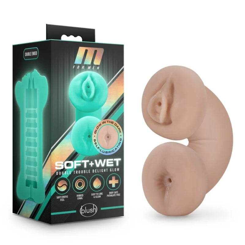 Blush - M for Men - Soft and Wet - Double Trouble Glow in the Dark - Vanilla