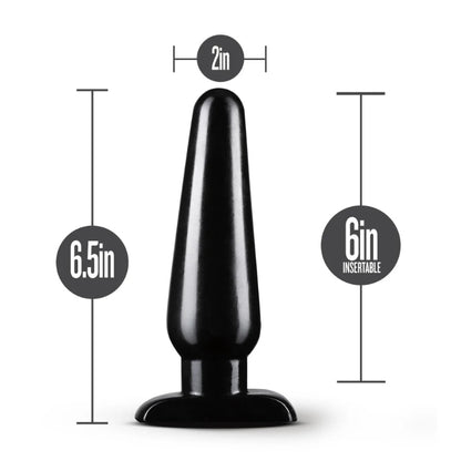 Blush - Basic Anal Plug - Large - Black