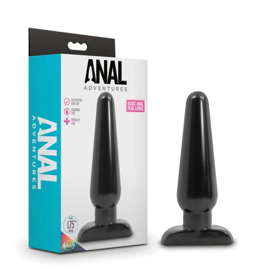 Blush - Basic Anal Plug - Large - Black