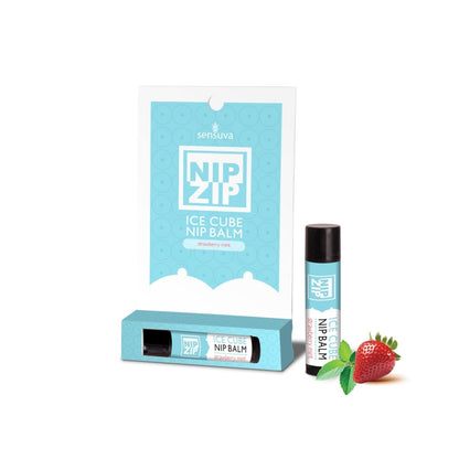 Sensuva - Nip Zip Ice Cub Nipple Balm Strawberry Mint Tube Carded