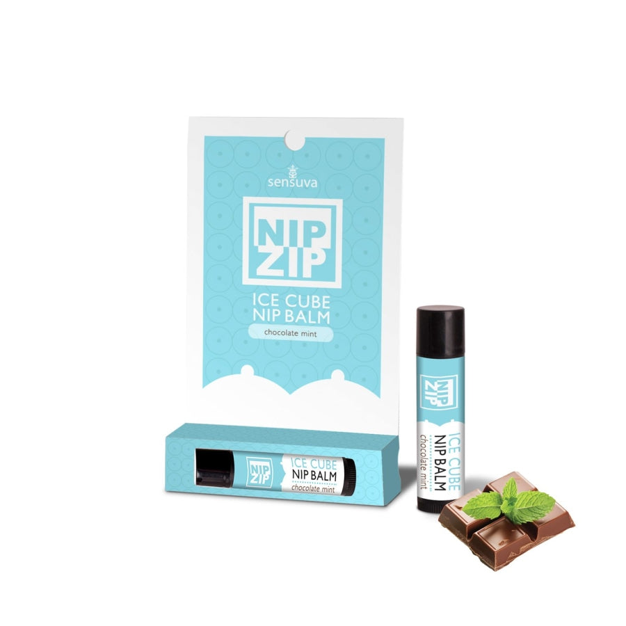 Sensuva - Nip Zip Ice Cube Nipple Balm Chocolate Mint Tube Carded