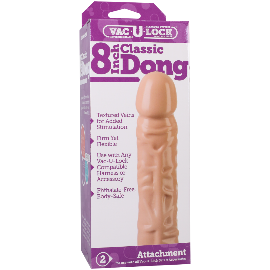 Vac-U-Lock™ - 8" Classic Dong