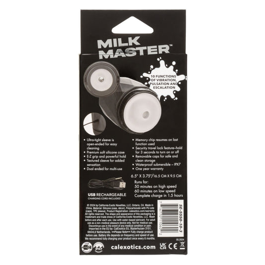 California Exotic Milk Master Vibro Squeeze Stroker