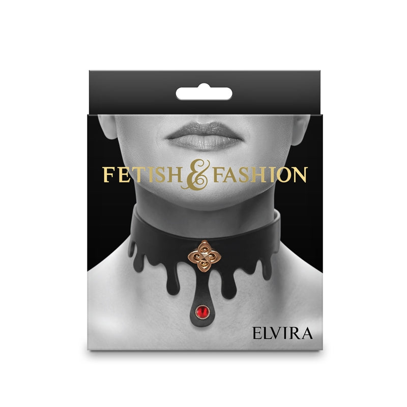 NS - Fetish & Fashion - Elvira Collar - Black