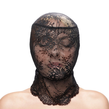 NS - Fetish & Fashion - Lace Hood - Black