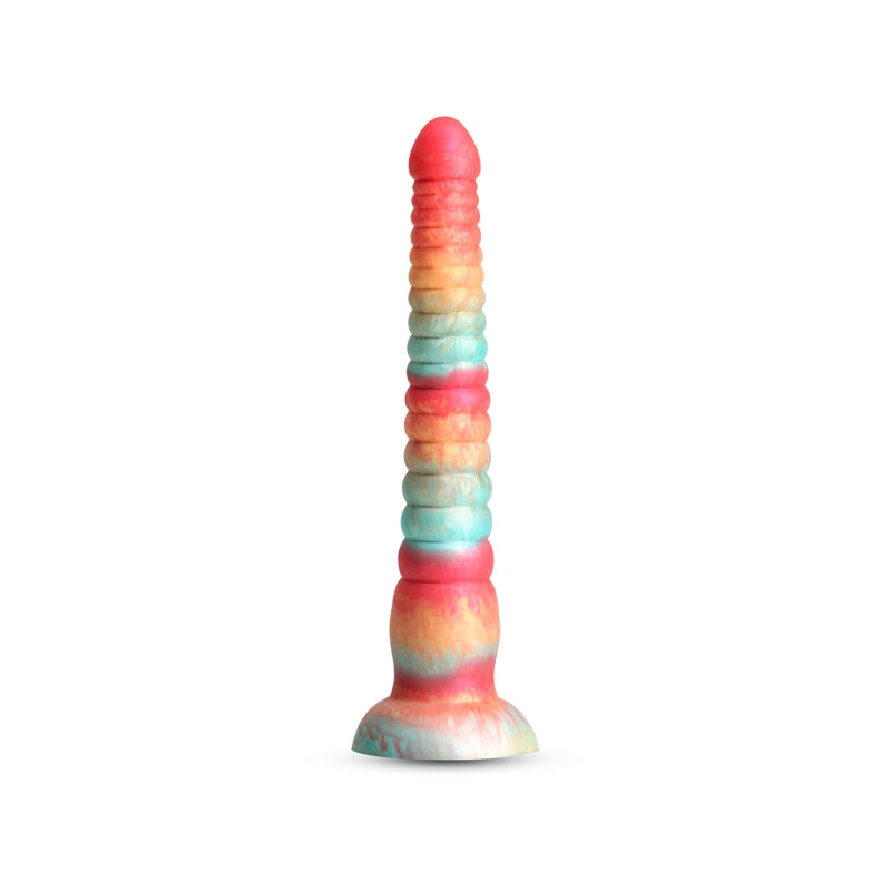 NS - Colours - Stacked - 9" Dildo - Red/Gold