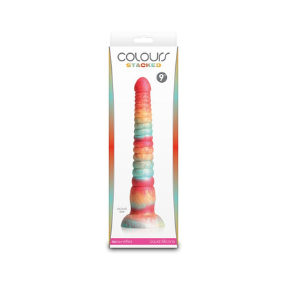 NS - Colours - Stacked - 9" Dildo - Red/Gold