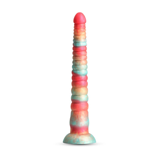 NS - Colours - Stacked - 12" Dildo - Red/Gold
