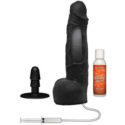 Merci Squirting Cumplay Cock 10" w Removable Suction Cup Black