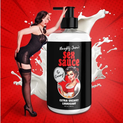 Naughty Jane's Sex Sauce - Extra Creamy Lubricant 16oz