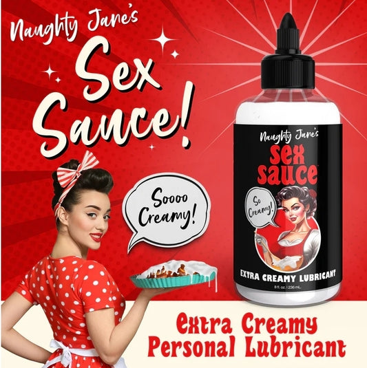 Naughty Jane's Sex Sauce - Extra Creamy Lubricant 8oz