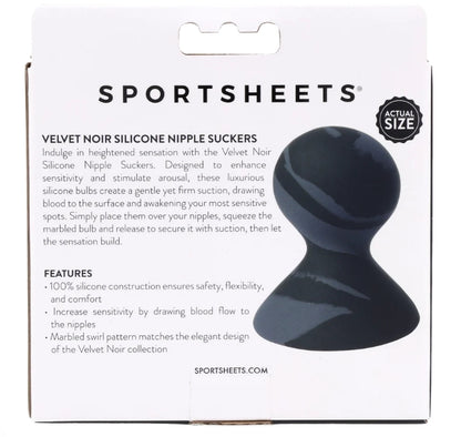 Sportsheets - Velvet Noir Silicone Nipple Suckers