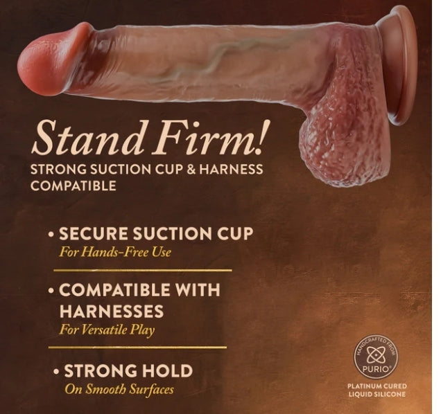 Blush - Renaissance - Raphael 9.5" Sliding Foreskin Dildo w Squeezable Balls