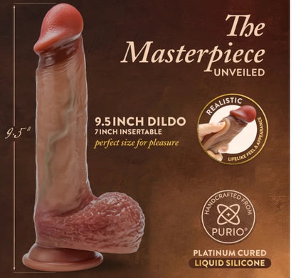 Blush - Renaissance - Raphael 9.5" Sliding Foreskin Dildo w Squeezable Balls