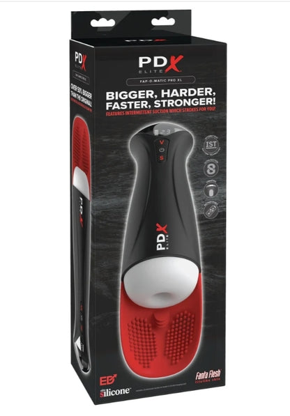 PDX Elite Fap-O-Matic Pro XL - White/Red