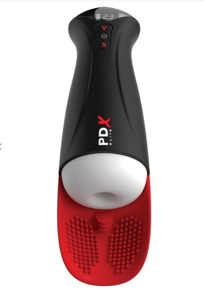 PDX Elite Fap-O-Matic Pro XL - White/Red