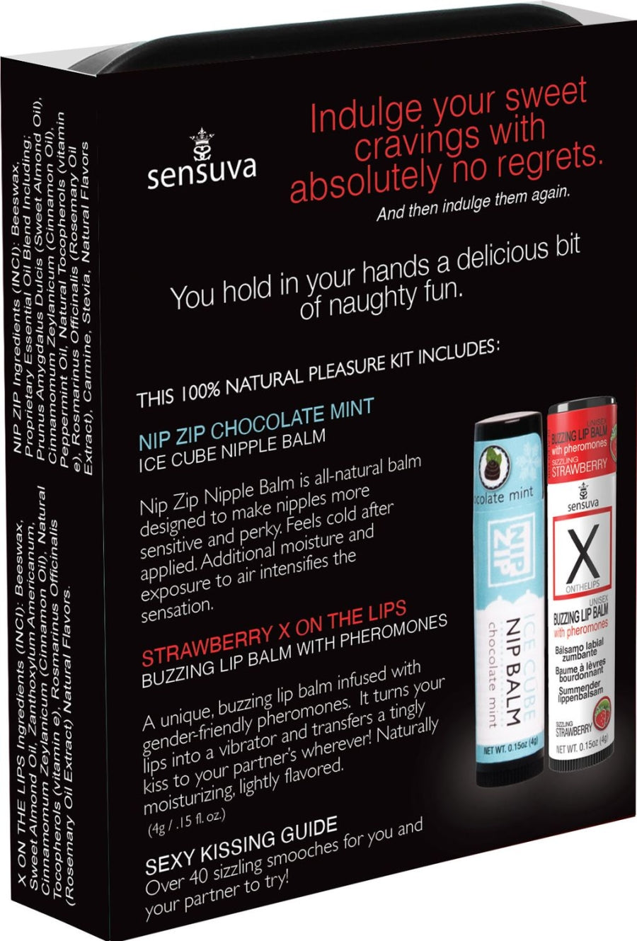 Sensuva - LIPS & NIPS Pleasure Kit Chocolate Strawberry