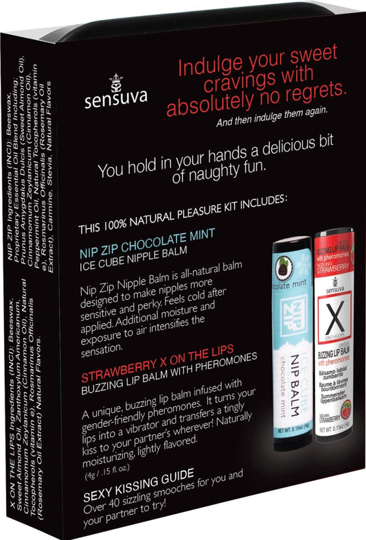 Sensuva - LIPS & NIPS Pleasure Kit Chocolate Strawberry