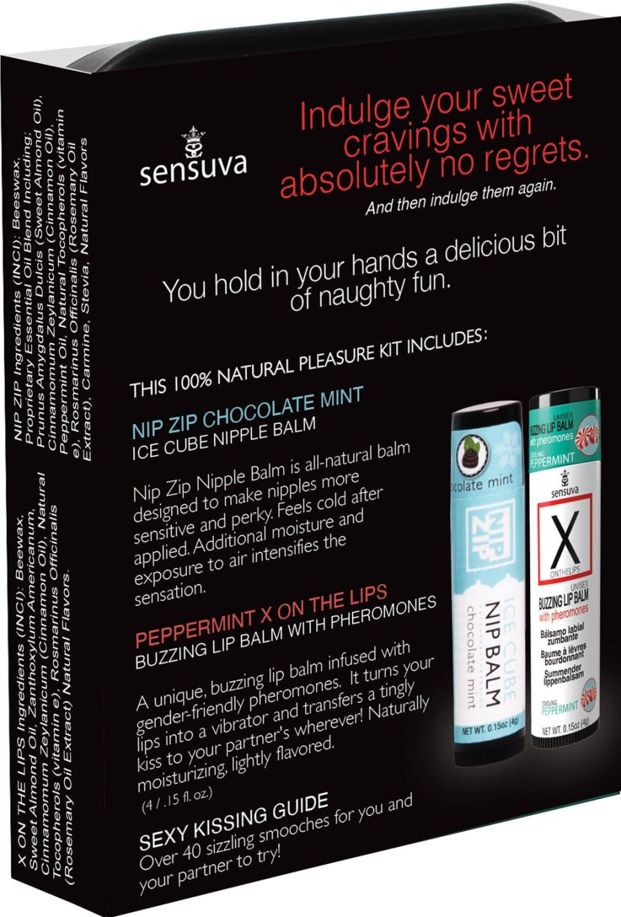 Sensuva - LIPS & NIPS Pleasure Kit Chocolate Peppermint