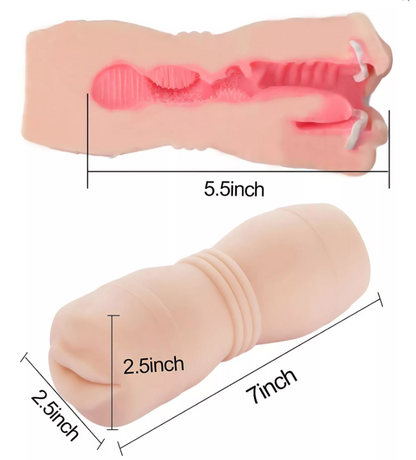 Realistic Mouth Masturbator with Teeth (Natural)