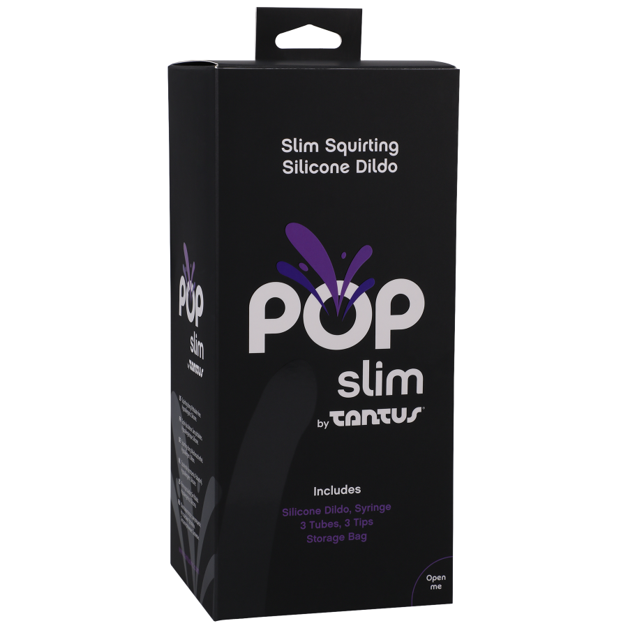 Tantus - POP slim - Squirting Dildo Midnight (Boxed)