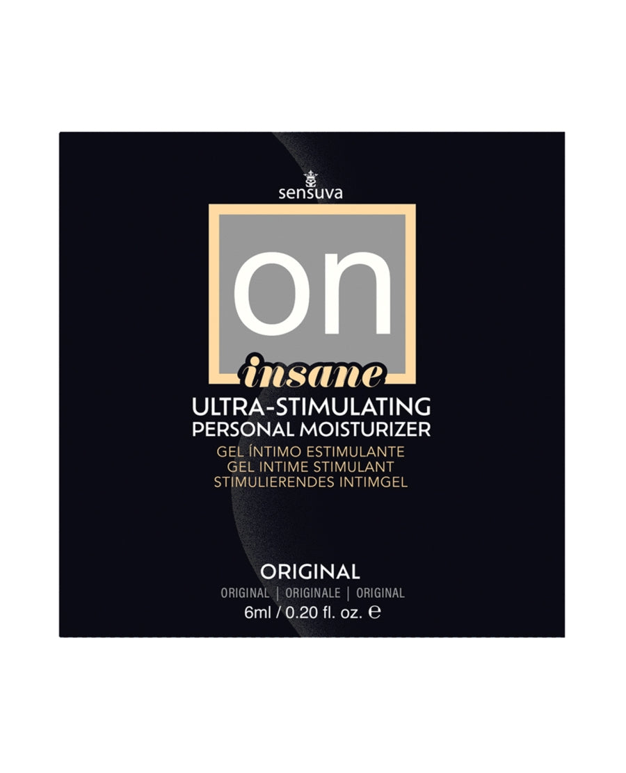 Sensuva - On Insane Ultra-Stimulating Personal Moisturizer - Unscented 6mL Packet