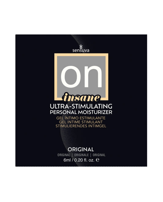 Sensuva - On Insane Ultra-Stimulating Personal Moisturizer - Unscented 6mL Packet