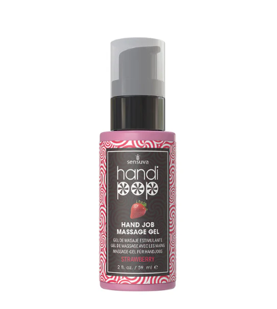 Sensuva - Handipop Edible Massage Gel - Strawberry 2oz.