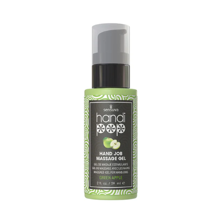 Sensuva - Handipop Edible Massage Gel - Green Apple 2oz.