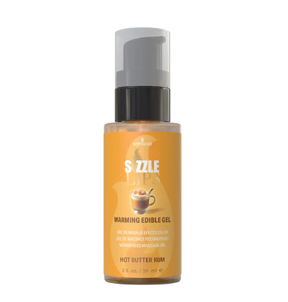 Sensuva - Sizzle Lips Warming Gel - Butter Rum 2oz. Bottle
