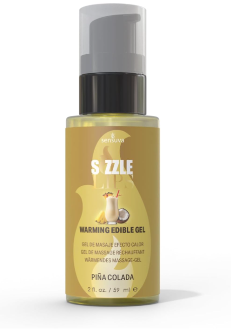 Sensuva - Sizzle Lips Warming Gel - Pina Colada 2oz. Bottle