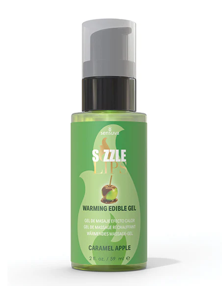 Sensuva - Sizzle Lips Warming Gel - Caramel Apple 2oz. Bottle