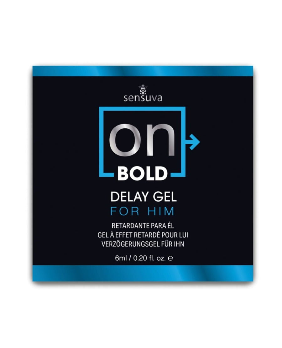 Sensuva - On for Him Bold Delay Gel 6mL Single Use Packet