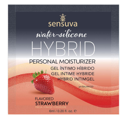 Sensuva - Hybrid Personal Moisturizer - Strawberry 6mL Single Use Packet