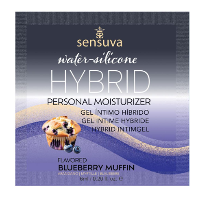 Sensuva - Hybrid Personal Moisturizer - Blueberry Muffin 6mL Single Use Packet
