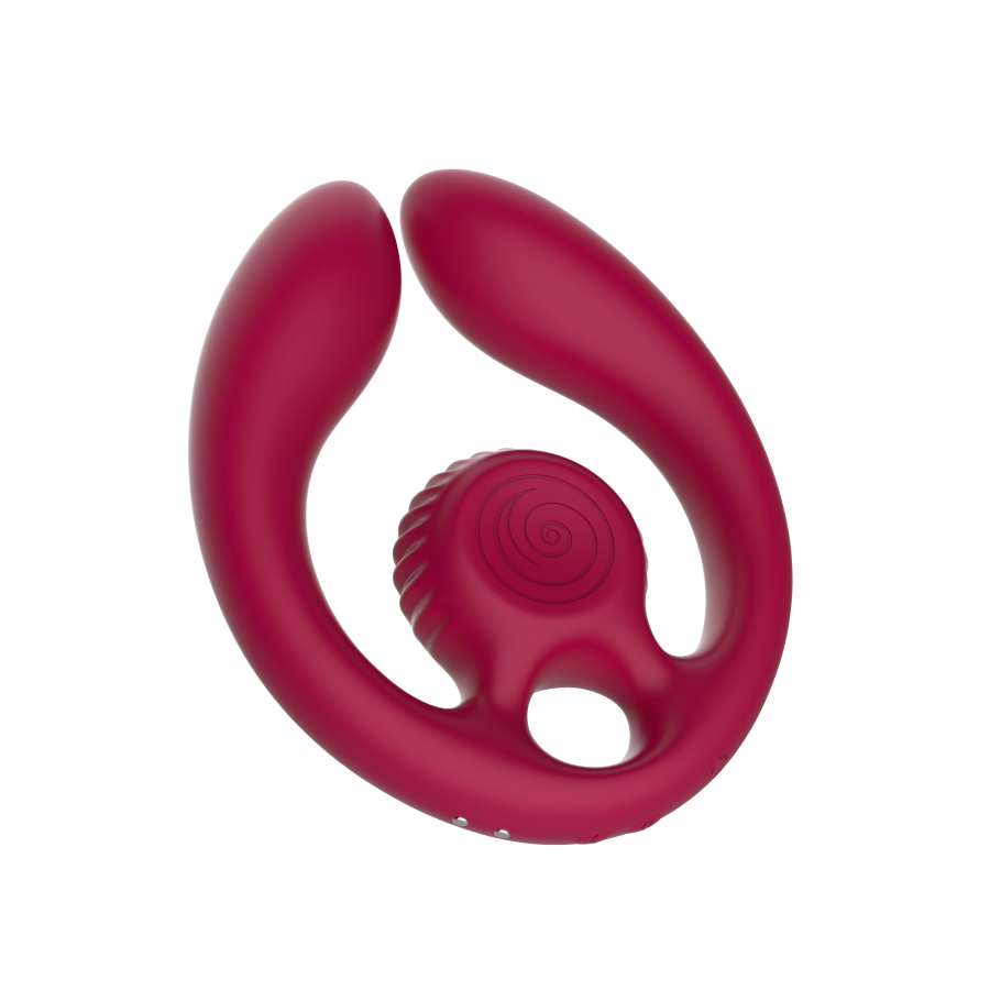SVibe Snail GIZI Duo Couples Stimulator Burgundy