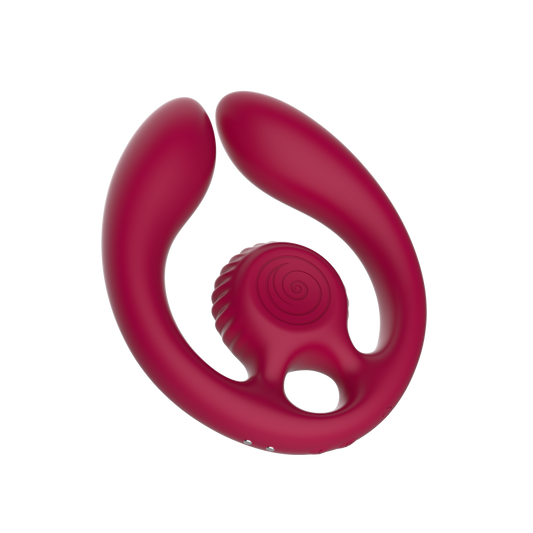 SVibe Snail GIZI Duo Couples Stimulator Burgundy