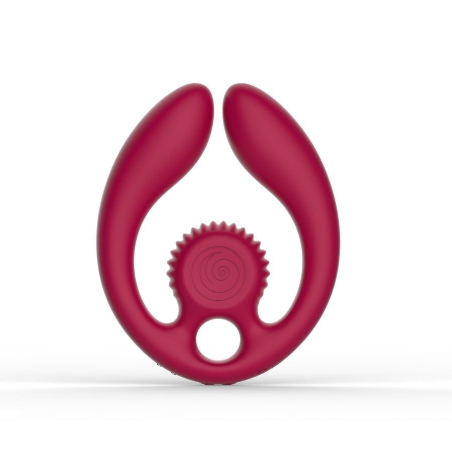 SVibe Snail GIZI Duo Couples Stimulator Burgundy
