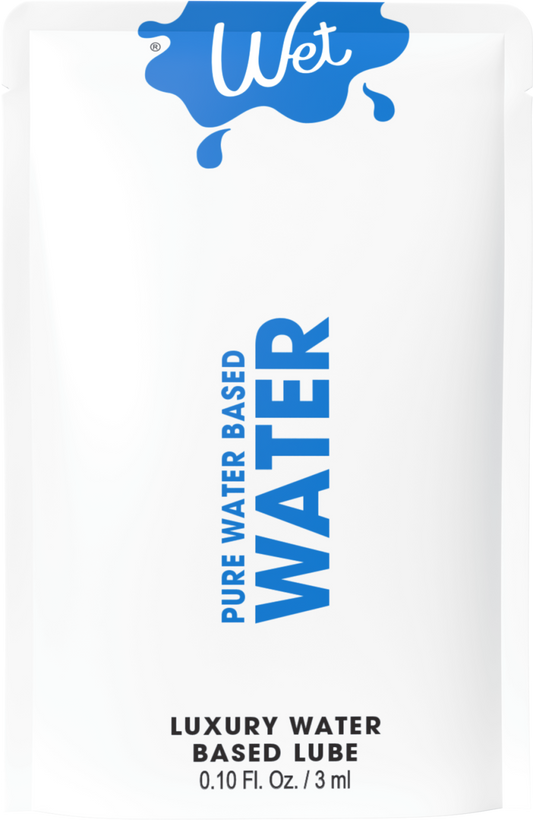 WET Water Luxury Waterbased Lubricant 0.1 Fl.oz/3ml