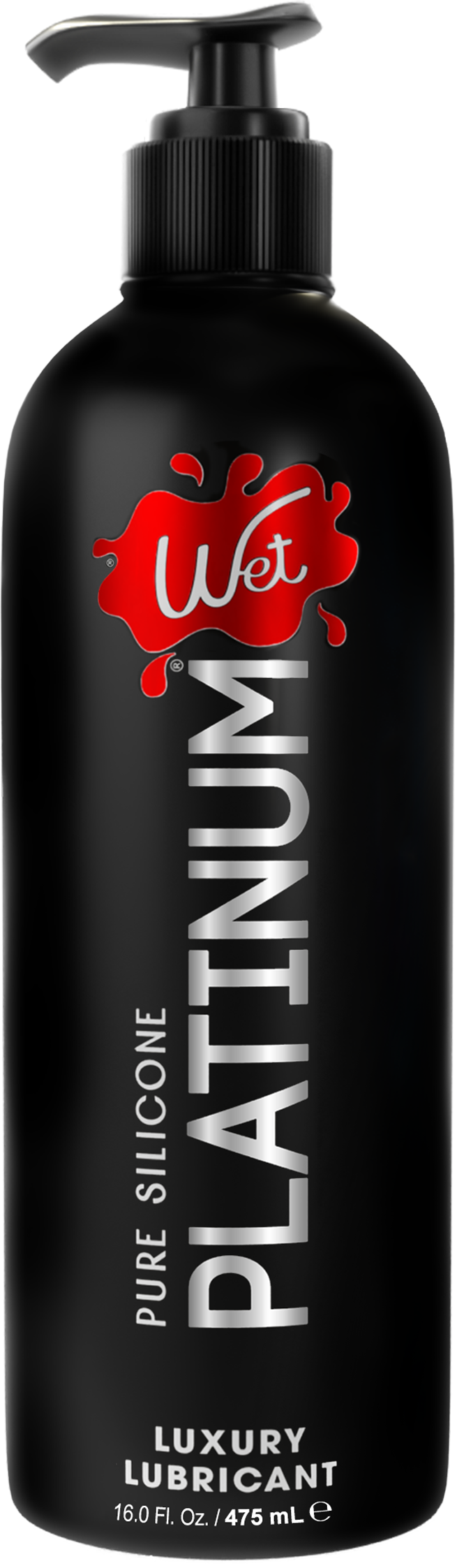 WET Platinum Silicone Lubricant 16 Fl.oz/475mL w pump